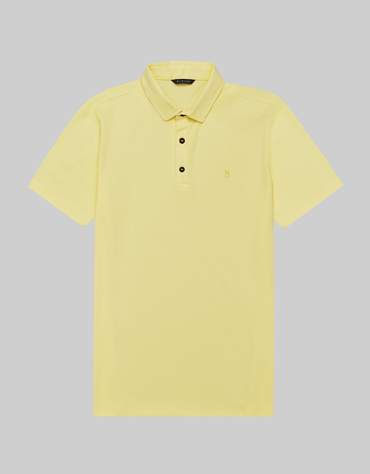 t-shirty męskie Koszulka polo męska pogetto żółta