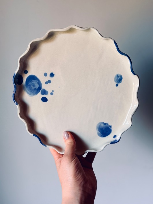 patery i talerze Talerz obiadowy/ kobalt / OUTLET