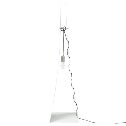 Podłogowa lampa stalowa ARROW BIG biała GIE EL