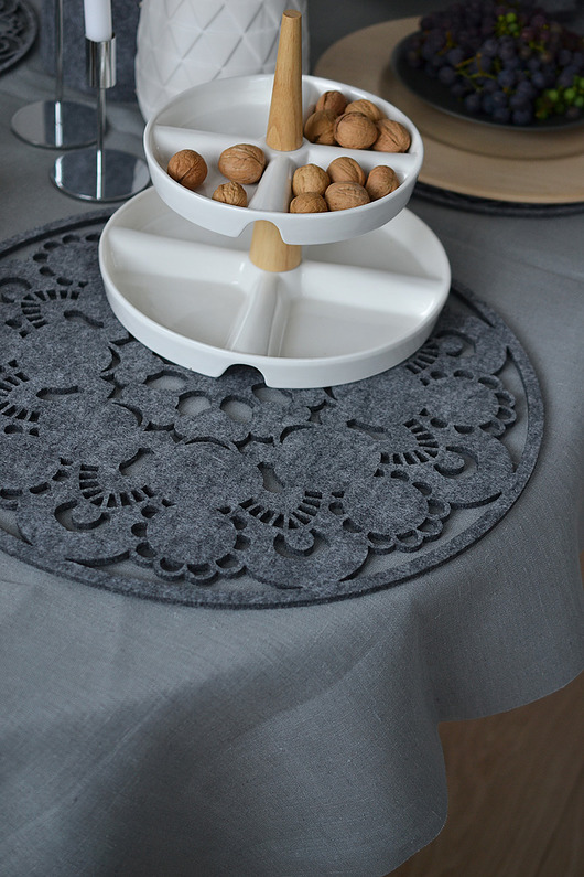 Filcowa serwetka Zofii felt label