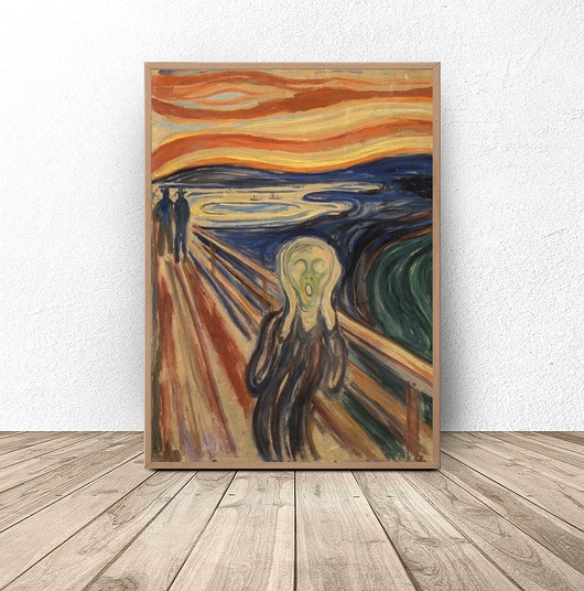 plakaty Plakat reprodukcja "Krzyk" Edvard Munch