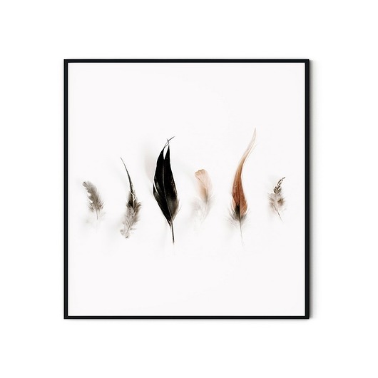 Plakat minimalistyczny Piórka myscandi