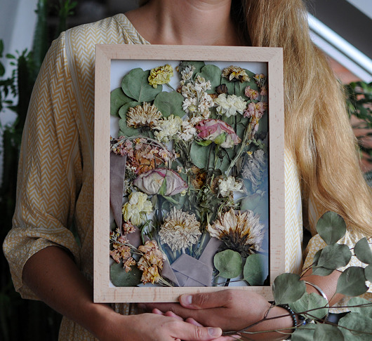 dodatki - różne Twój ślubny bukiet w ramie