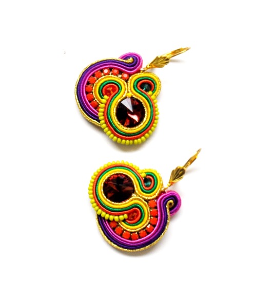kolczyki soutache Sutaszowe kolczyki JUNEAU