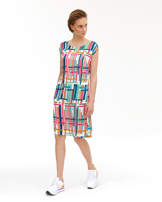 sukienki midi damskie Sukienka z drukiem