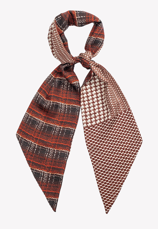 szale damskie Elegancki szal szalik kaszmir z jedwabiem na szyję 16x145 cm