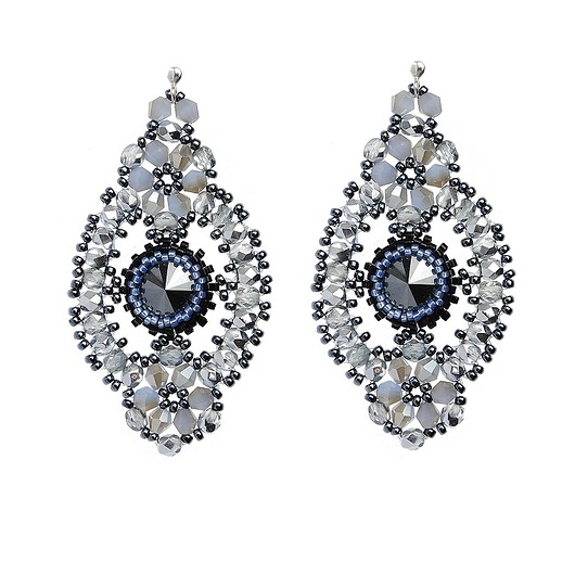 Glossy earrings- silver Republika jewelry