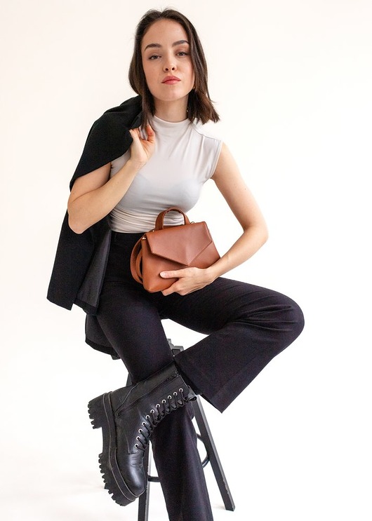 torby na ramię ELISE Petit Chai-Brown Shoulder Bag