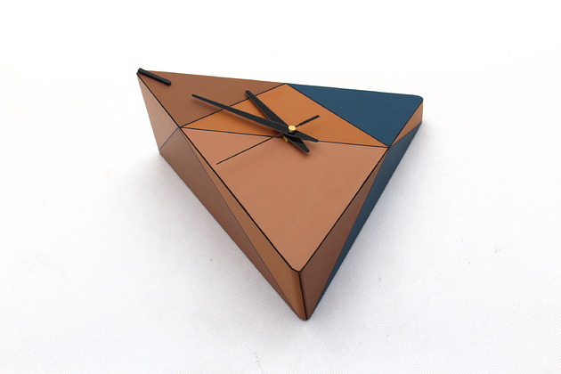 zegary Zegarek geometryczny na ścianę unikatowy
