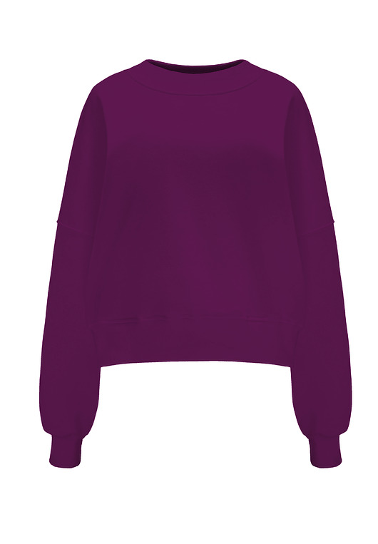 bluza bez kaptura damska Bluza Iconic Purpura