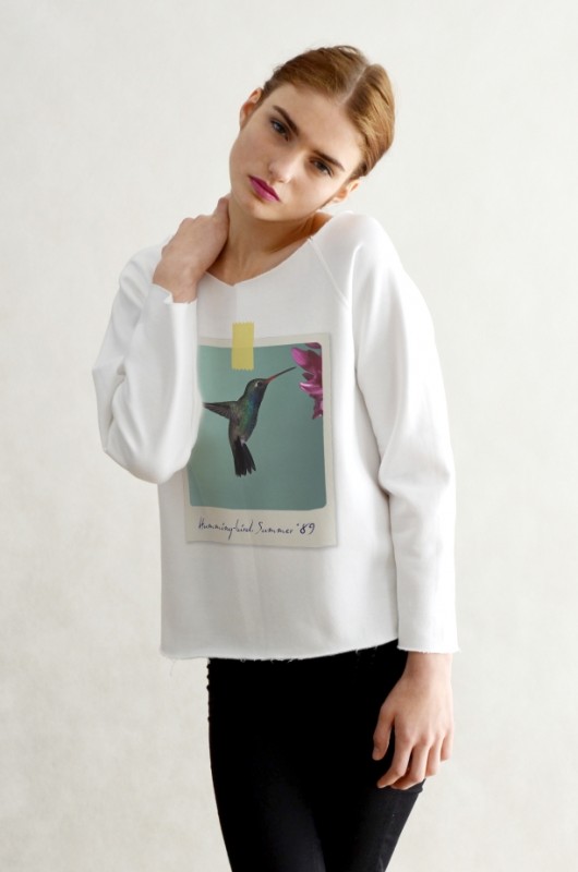 KOLIBER biała bluza oversize GAU great as You