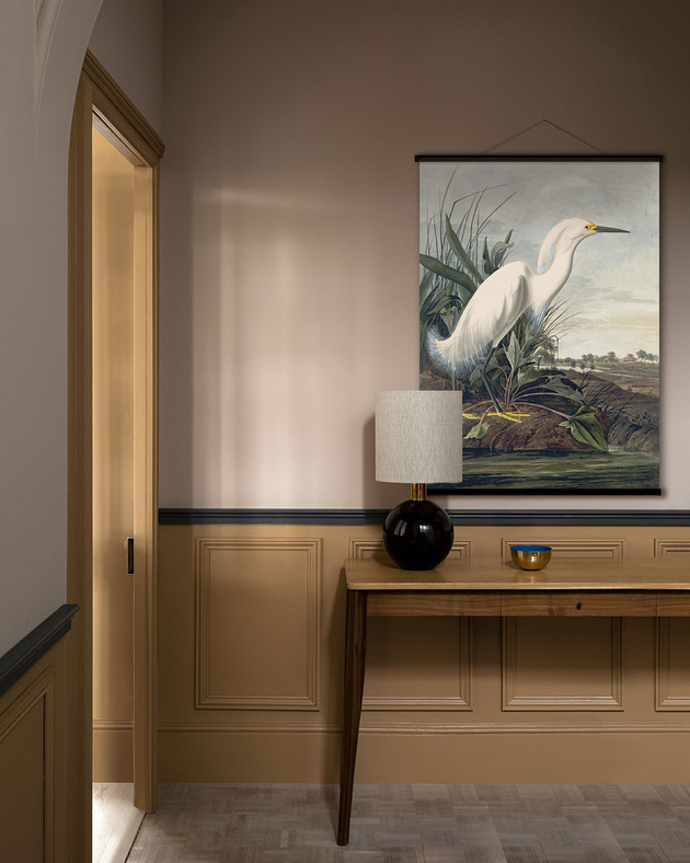 grafiki i ilustracje Duży obraz na płótnie - Czapla Śnieżna - John James Audubon