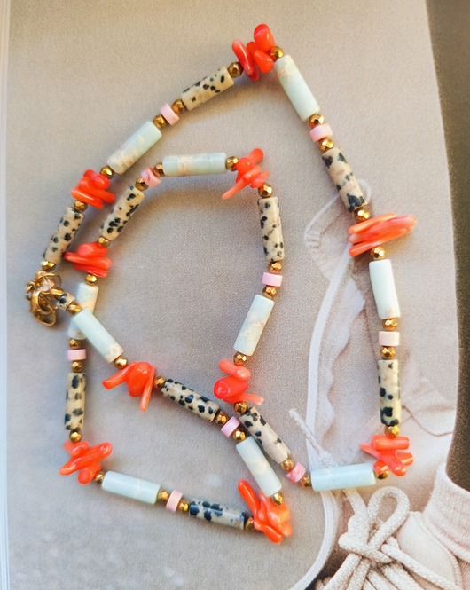 chokery Coral- naszyjnik