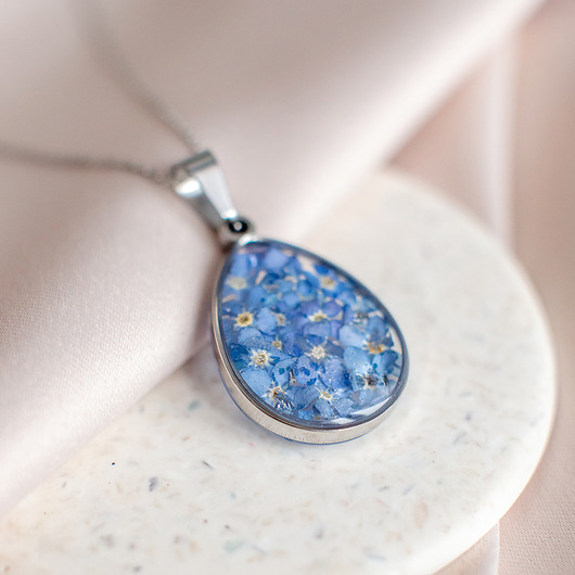 wisiory Wisiorek z niezapominajkami