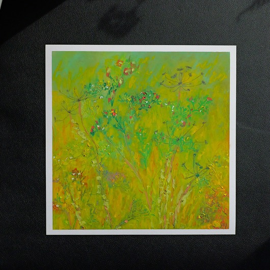 obrazy Jesienna Łąka obraz pastela olejna 30x30 cm