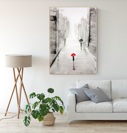 grafika  70 x 100 cm wykonana ręcznie, plakat Krystyna Siwek Art
