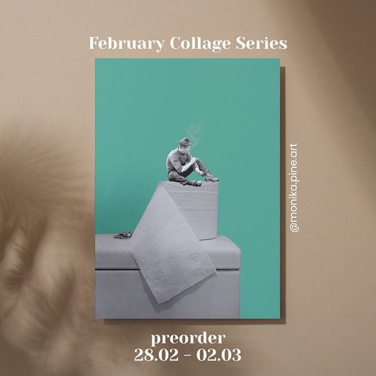 plakaty Plakat Kolaż Tribute to Toilet Paper & Chill!