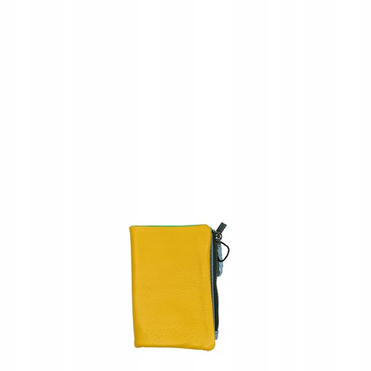 portfele damskie Portfel damski mały skórzany na prezent miejsce na banknoty monety OLIVKA