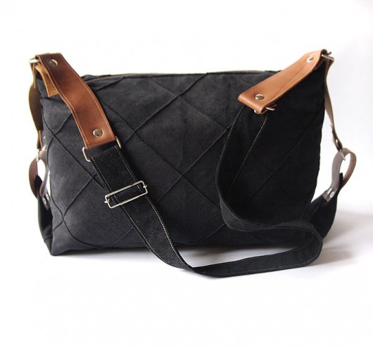 torba - black&brown&squares II - elfagado
