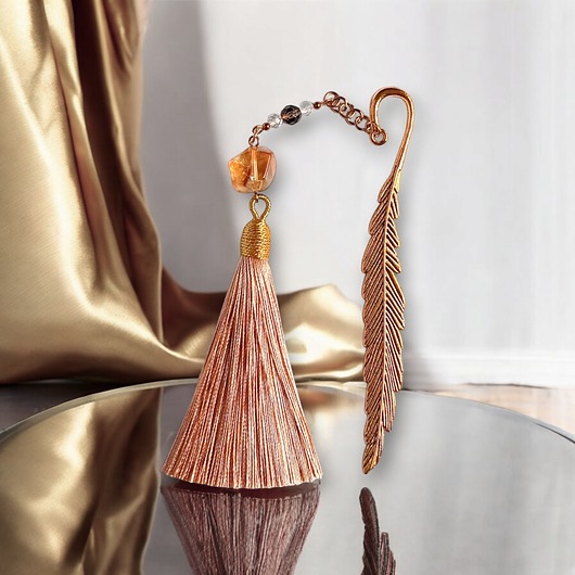 zakładki do książek DOBROBYT : zakładka PREMIUM : cytryn, k. górski, kwarc dymny