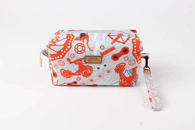 torby i nerki męskie Męska kosmetyczka wodoodporna z motywem rowerowym i odpinaną zawieszką