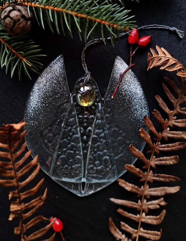 dekoracje świąteczne Aniołek szklany