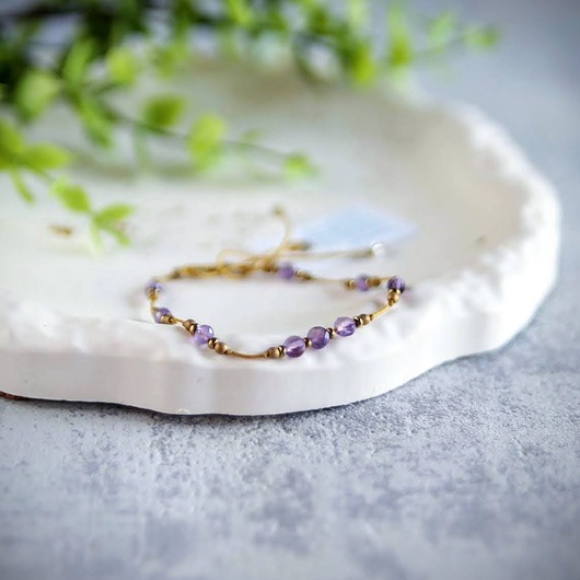 bransoletki z kamieni naturalnych Bransoletka z kamieni z dedykacją. Ametyst, Hematyt