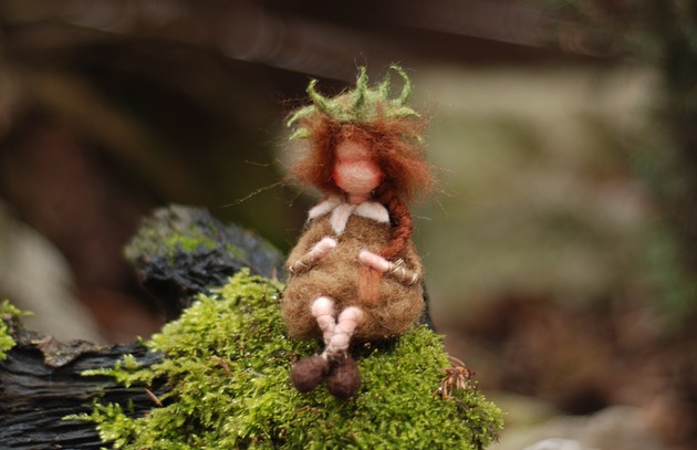 Leśna Wróżka Kasztanek - Waldorf toys BoboLobo Handicraft