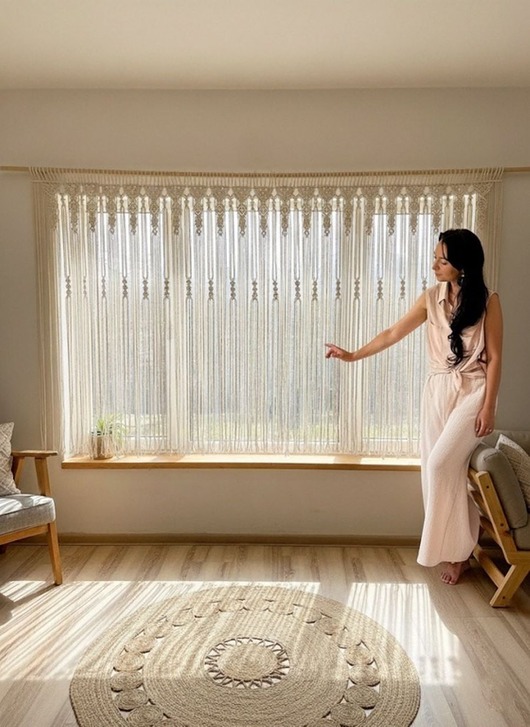 makramy Makrama firana