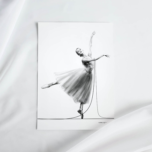wzlot _ minimalistyczny plakat balet,taniec zew.gallery
