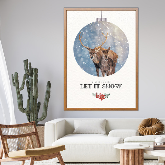 plakaty Plakat Let it snow