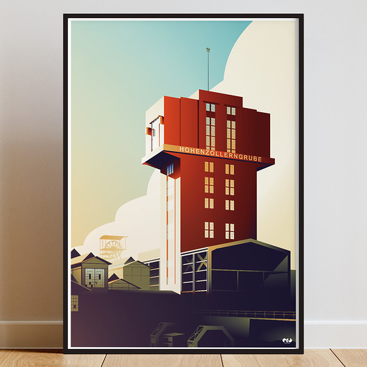 plakaty Szyb Krystyna - plakat z symbolem Bytomia