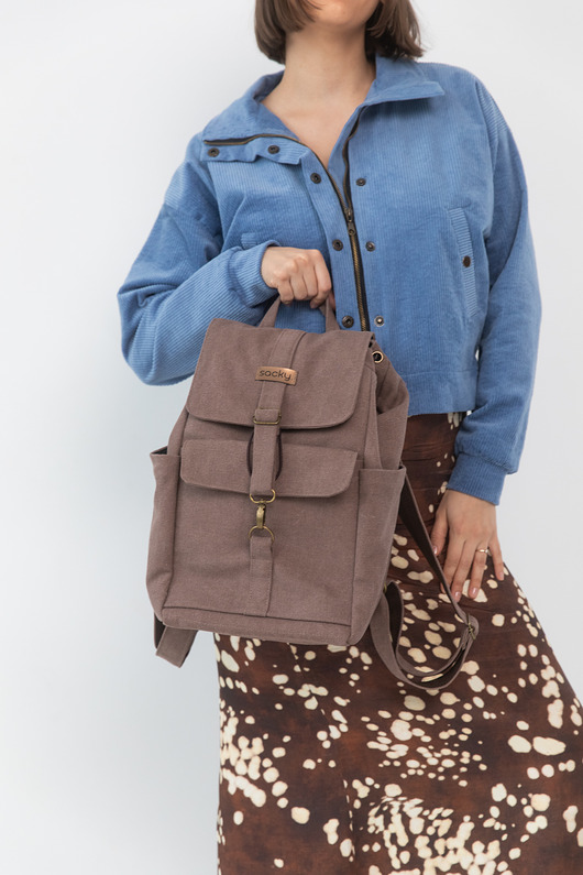 plecaki Plecak woskowany fly czekolada