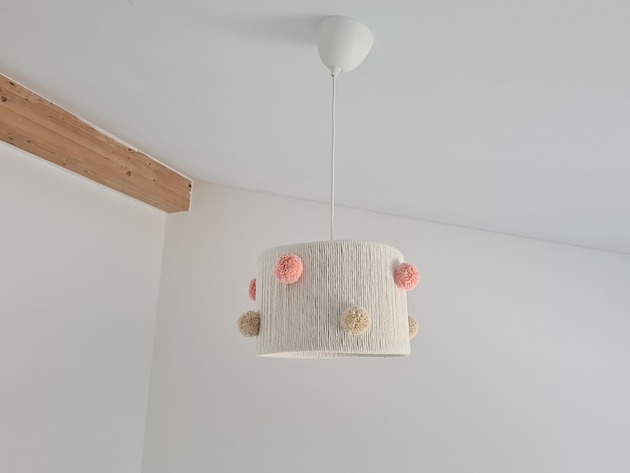 lampy do pokoju dziecka Lampa sufitowa Pink PomPoms