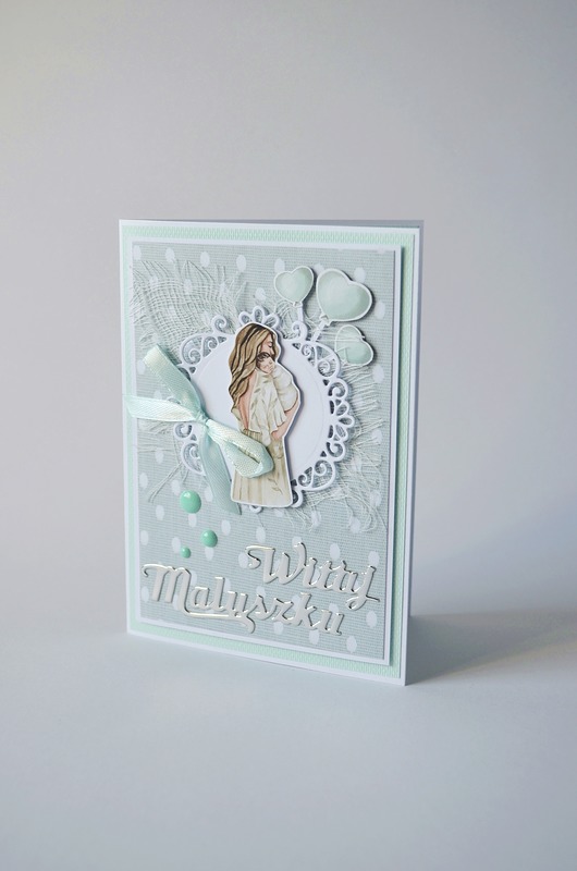 kartki scrapbooking Kartka Na Narodziny: Witaj Maluszku