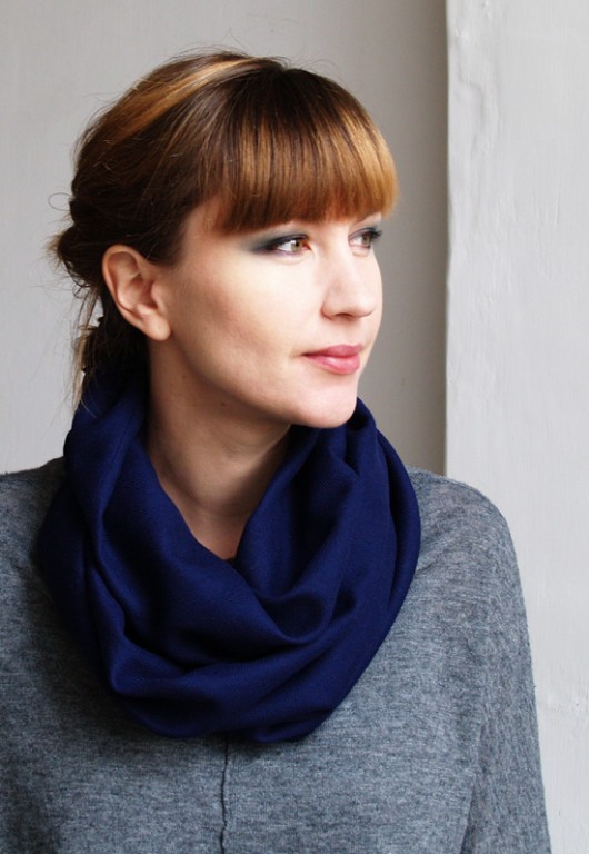 Tokio Blue. Piękna tuba z japońskiej wełny. mmhm