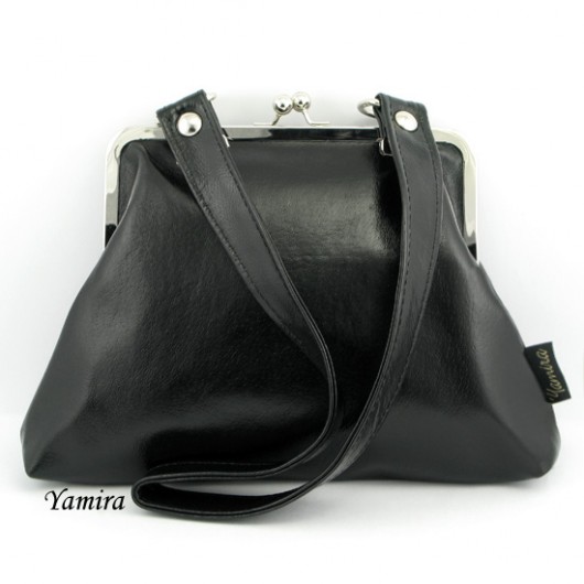 Torebka L :: black classic leather :: yamira