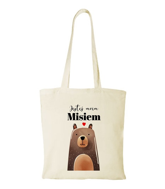 torby na zakupy Torba bawełniana "Jesteś moim misiem"