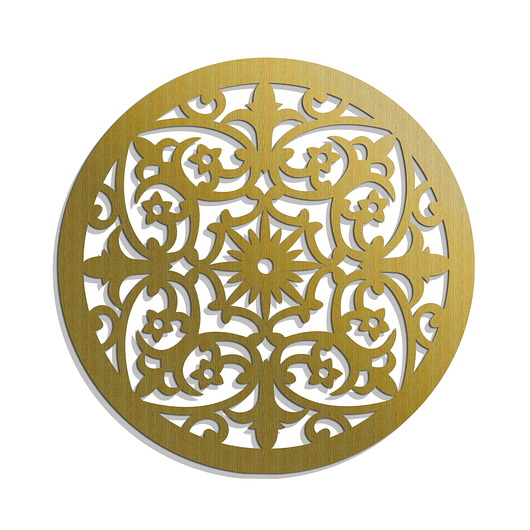 inne DEKORACYJNY PANEL AŻUROWY, VIOLETTE, DEKORACJA ŚCIENNA 3D, ORNAMENT, 60 cm, Z