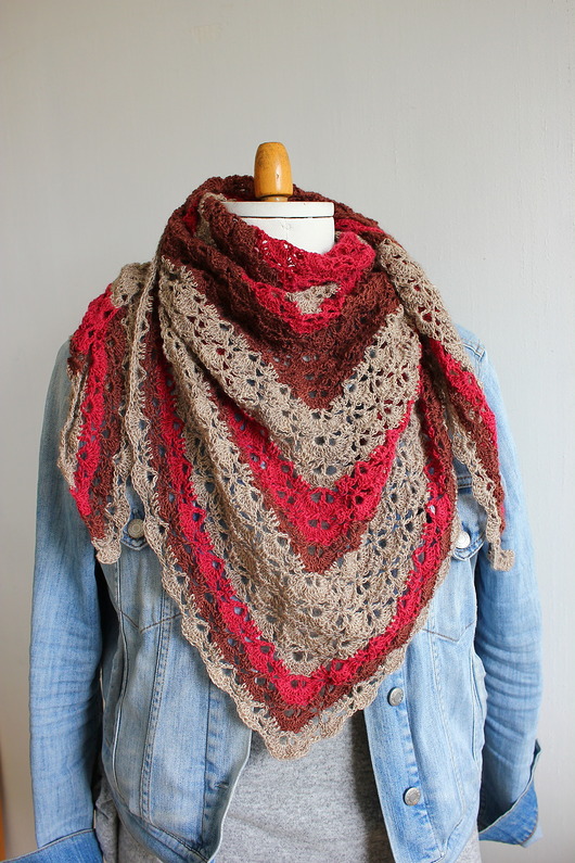 apaszki Chusta szydełkowa tricolors 2