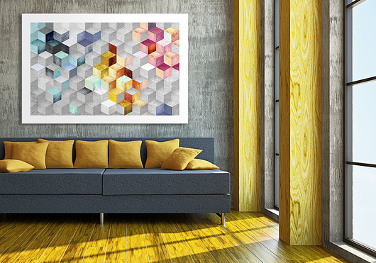 OBRAZ NA PŁÓTNIE - 120x80cm - ABSTRAKCJA LUdesign gallery