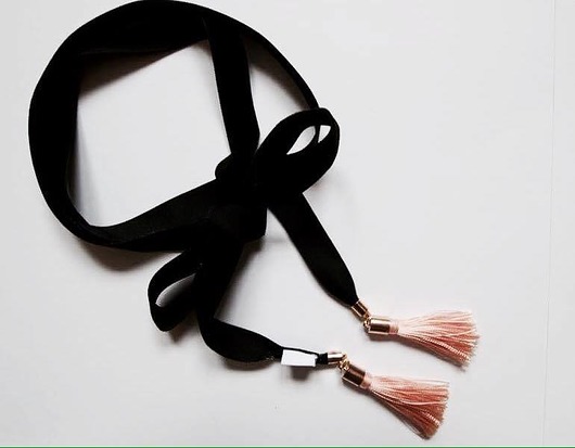 O'plotka BOHO BOLO BLACK choker Oplotka