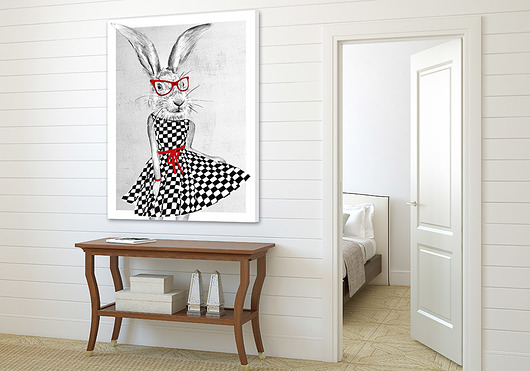 OBRAZ NA PŁÓTNIE -  60x80cm  U Pani Zając LUdesign gallery