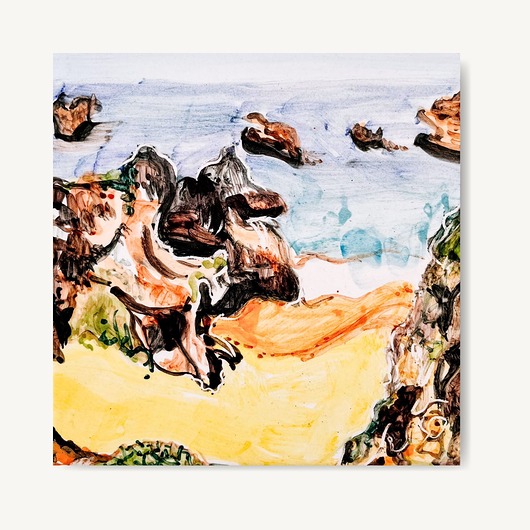 kafle i panele Plaża Algarve - portugalski klasyk