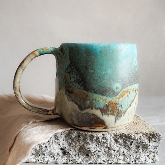 kubki Kubek 450ml turkusowy kolekcja EMERALD