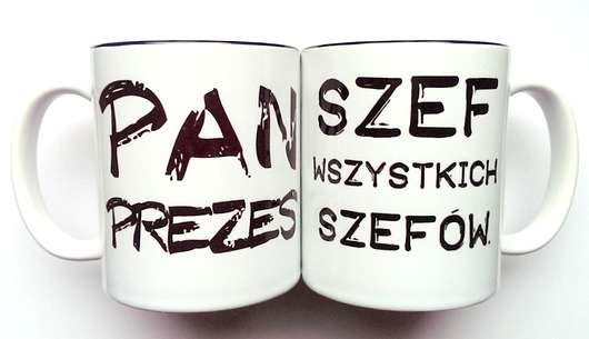 Kubki  Z CZARNYM WNĘTRZEM DLA SZEFA FarrowDesign