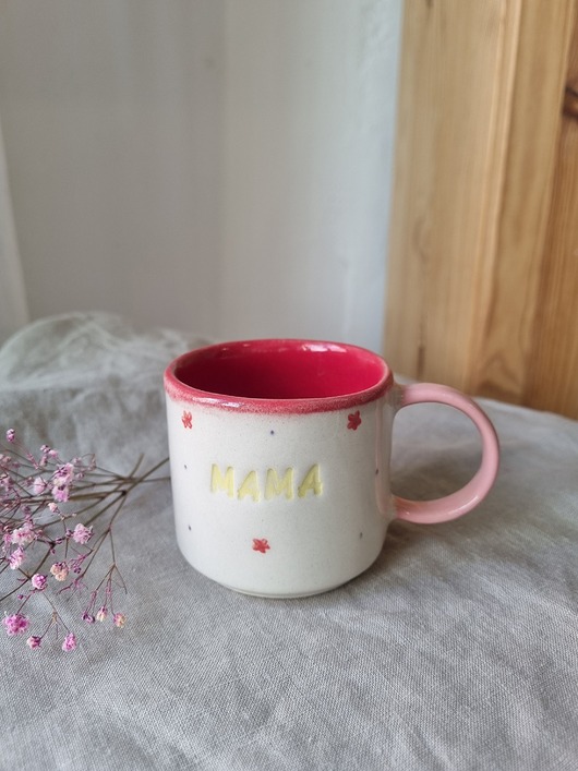 kubki Kubek ceramiczny MAMA