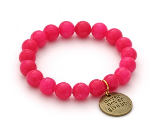 Fuchsia jade with  Lavoga