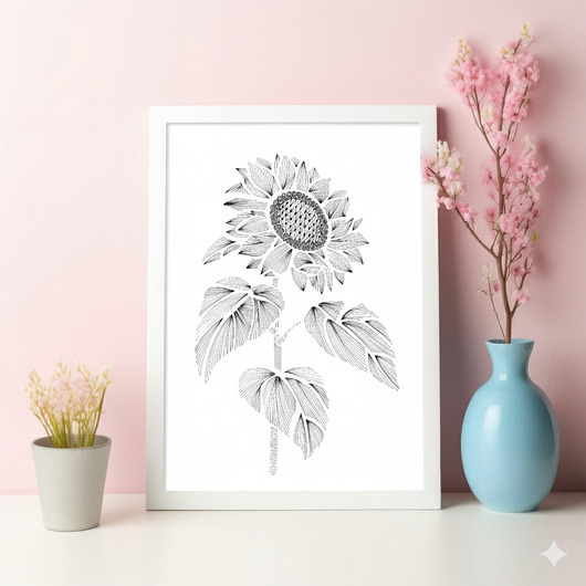 plakaty 64. SŁONECZNIK - rysunek, plakat.