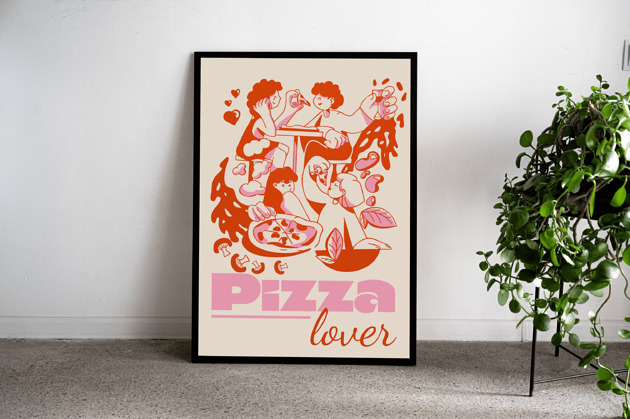 plakaty Plakat PIZZA lover